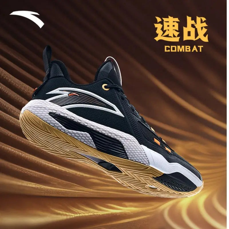 Anta Quick Battle 5 Basketball Shoes Men's 2024 Spring and Summer Professional Outdoor Combat Anti-Slip Wear-Resistant Sneakers