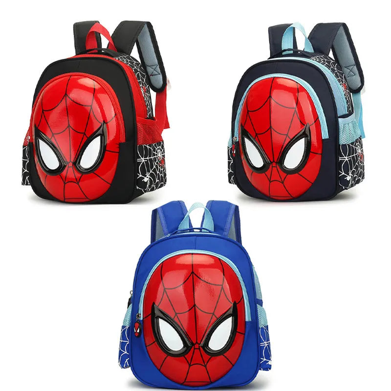 Marvel Cartoon Children's Shoulder Bags Spider Man Student School Bag Cartoon 3d Stereo Kindergarten Backpack Travel Bags Gifts