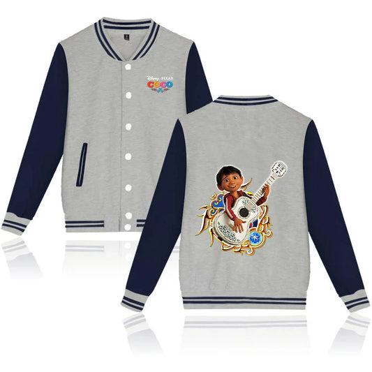 Coco Varsity Baseball Bomber Jacket Men Women Hip Hop Harajuku Jackets Kids Boys Girls Single Coats