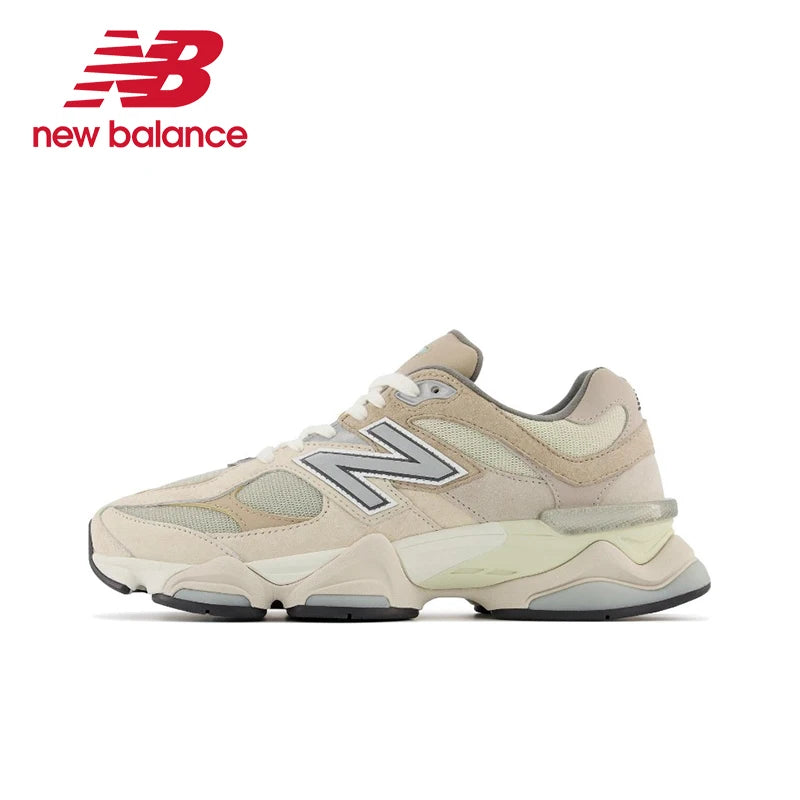 Original New Balance NB 9060 "sea salt "Low-Top Athleisure Shoes in Light Gray Men's and Women's Unisex Sneakers U9060MAC