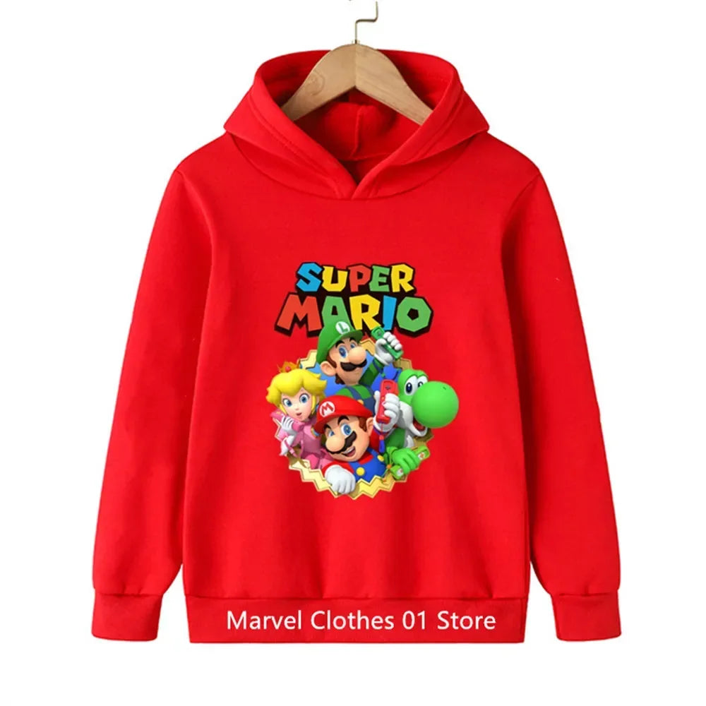 Fashion Children Game Sonic Hoodie Kids Sweatshirt Baby Boys Girls Cartoon Pullovers Kids Autumn Clothes Bros Hoodies