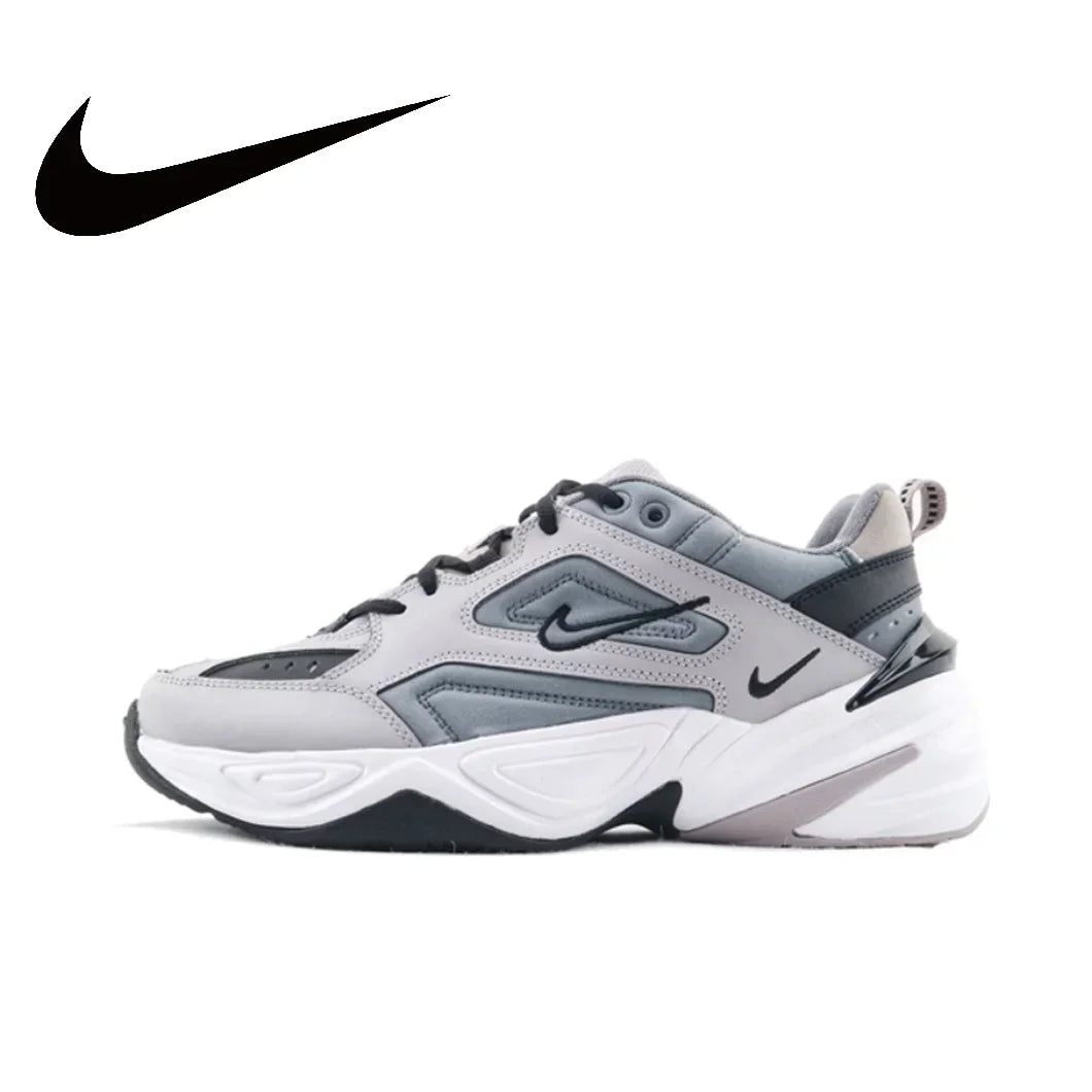 Nike Original Gray M2K Tekno Low Mens Running Shoes Retro Classic Comfortable Shock Absorbing Sneakers