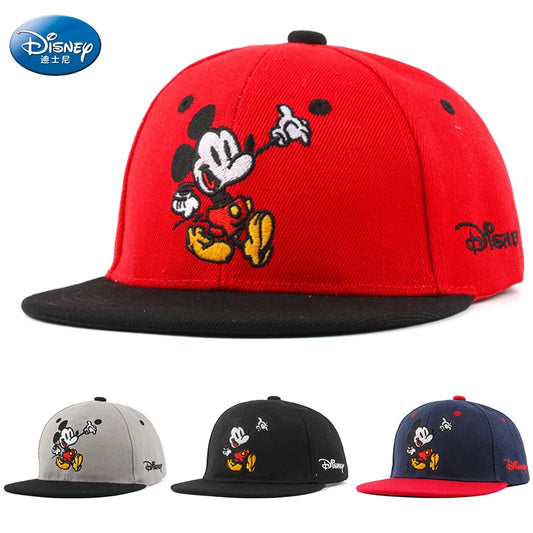 Disney Waflera Mickey Mouse børnebaseball til drengepige broderet bomuld børn hip hop solhætte Snapback udendørs babyhat