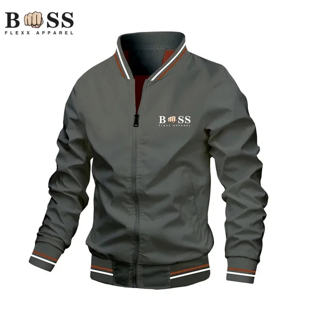 spring autumn fashion men's bomber jacket, outdoor casual street clothing, motorcycle clothing, windproof jacket, new fashion