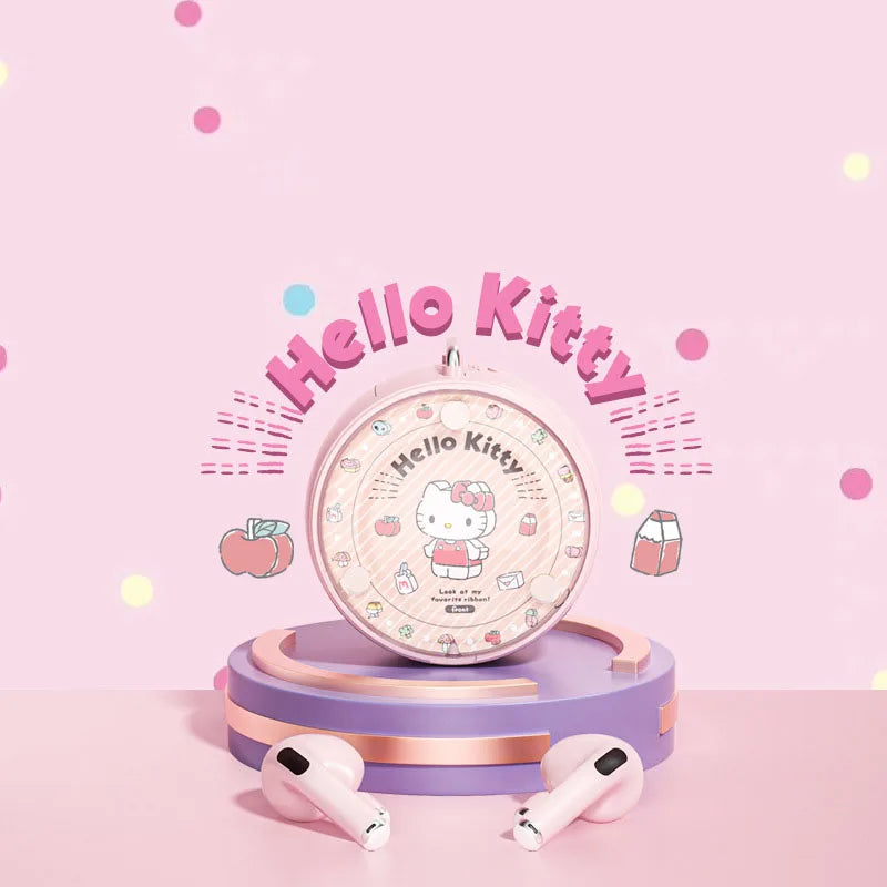 Sanrio Hello Kitty Kuromi My Melody Cinnamoroll Wireless Bluetooth Headphones Cute Cartoon Girl Student Lovers Earphones Gift