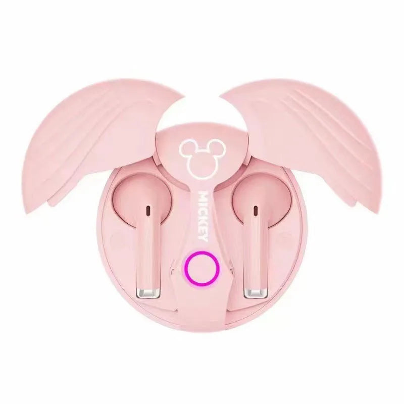 Disney Angel's Wings Mickey Mouse Bluetooth Music Headphones Wireless Super Long Battery Life Hifi Tone Quality Noise Reduction