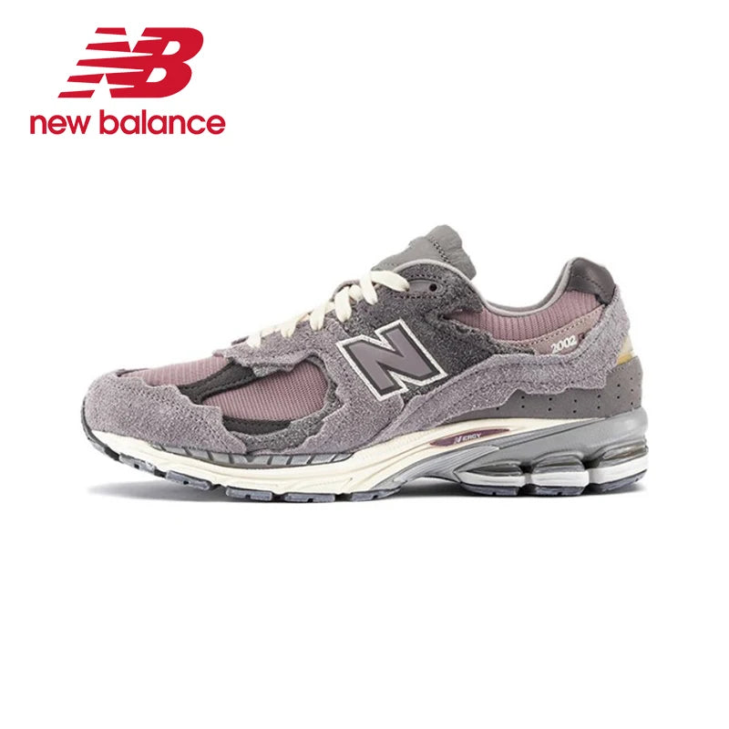 Original New Balance NB 2002R Retro All-fit Shock-absorbing Wear-resistant Running Shoes Unisex Rain Ash Sneakers M2002RDA