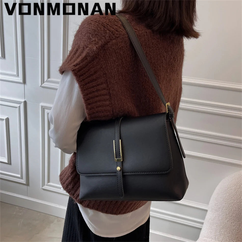 High Quality Leather Crossbody Bags for Female Sac A Main