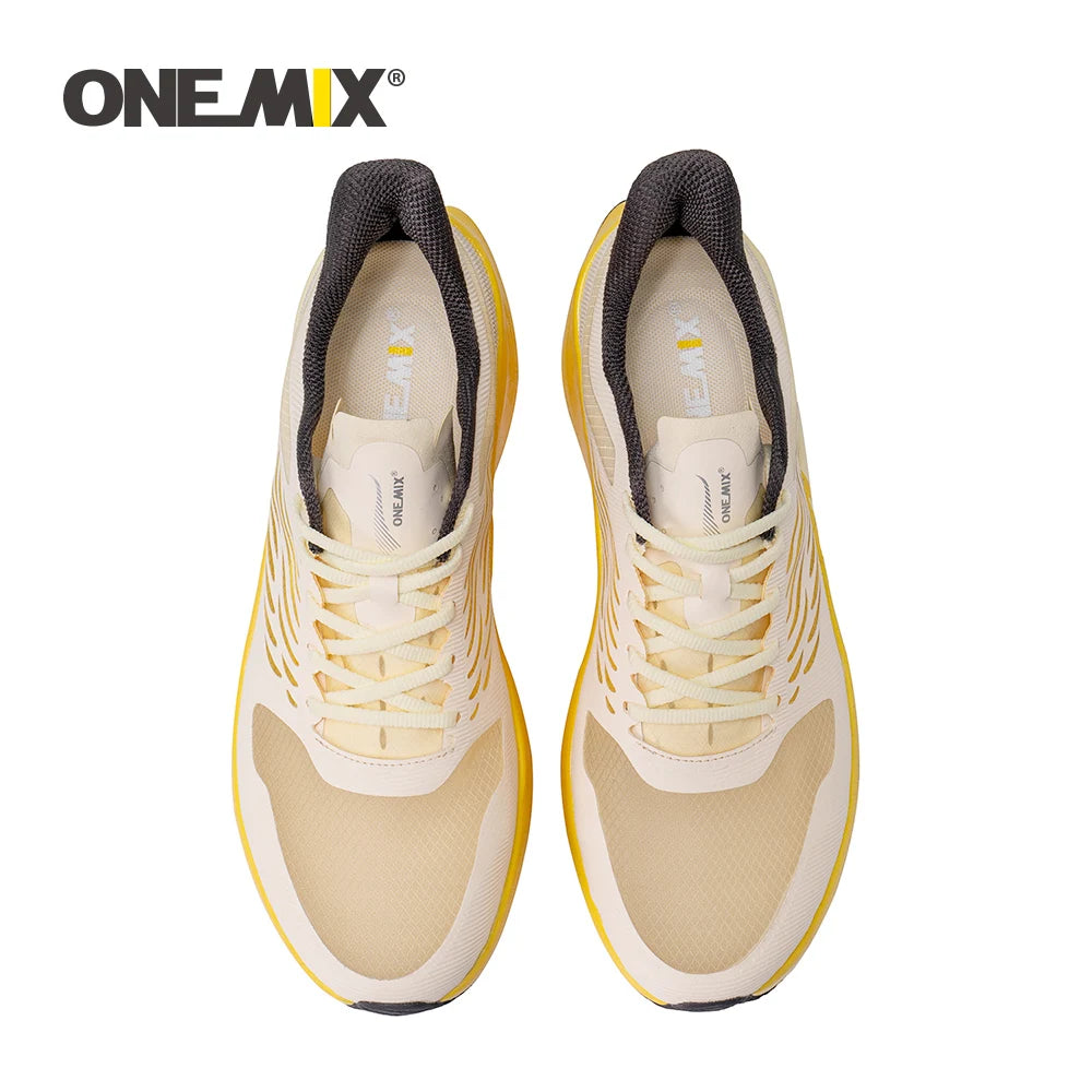 ONEMIX Women Racing Running Shoes Support Breathable Mesh PLUS Sport Walking Shoes for Outdoor Stable Cushion Marathon Sneakers