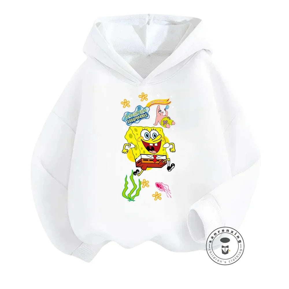 SpongeBob Kawaii Hoodie Keep Your Little Ones Warm This Winter Anime-Inspired Styles in 7 Different Colors and Soft Long Sleeves