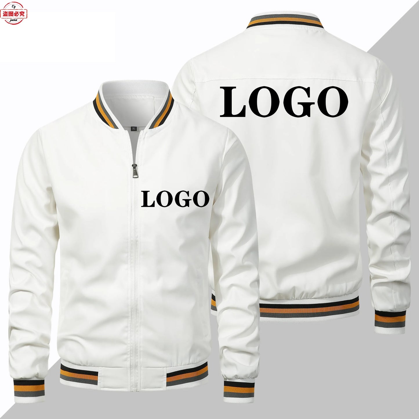 DAF truck logo jacket long-sleeved men's top stand-up collar spring and autumn jacket work clothes group clothes work clothes