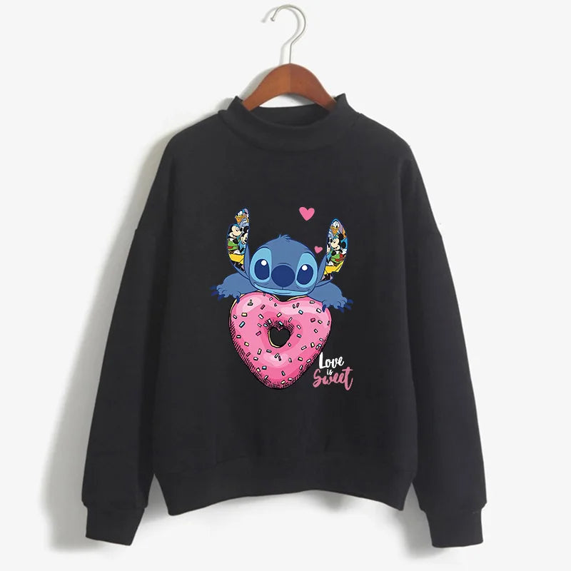 Cute Lilo and Stitch Anime Sweatshirt Manga Streetwear Hoody