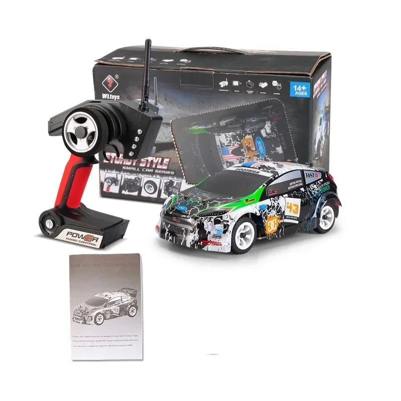 WLtoys K989 K969 Remote Control Four-Wheel Drive Car Charger Electric Toys Mini Race Car 1:28-Ratio High-Speed Off-Road Vehicle