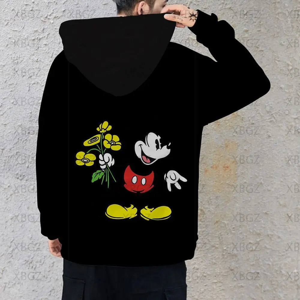 2022 Top Sweatshirt Woman Mickey Women's Men's Children's Hoodie Sweatshirts Couple Outfit Clothing Fashion Hoodies Minnie Mouse