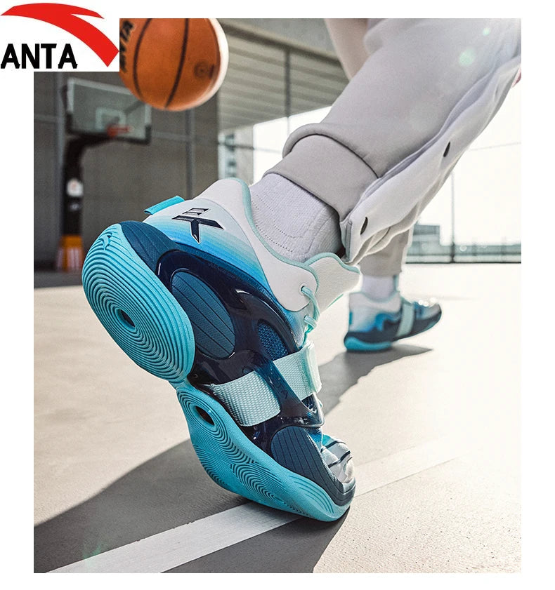 ANTA Water Splash 5 Water Rhyme Edition Nitrogen Technology Sports Basketball Shoes for Men Lightweight Rebound KT Support