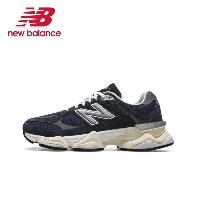 Original New Balance NB 9060 Non-Slip Lightweight Sports Casual Shoes Light Grey Men's and Women's Unisex Sneakers U9060GRY