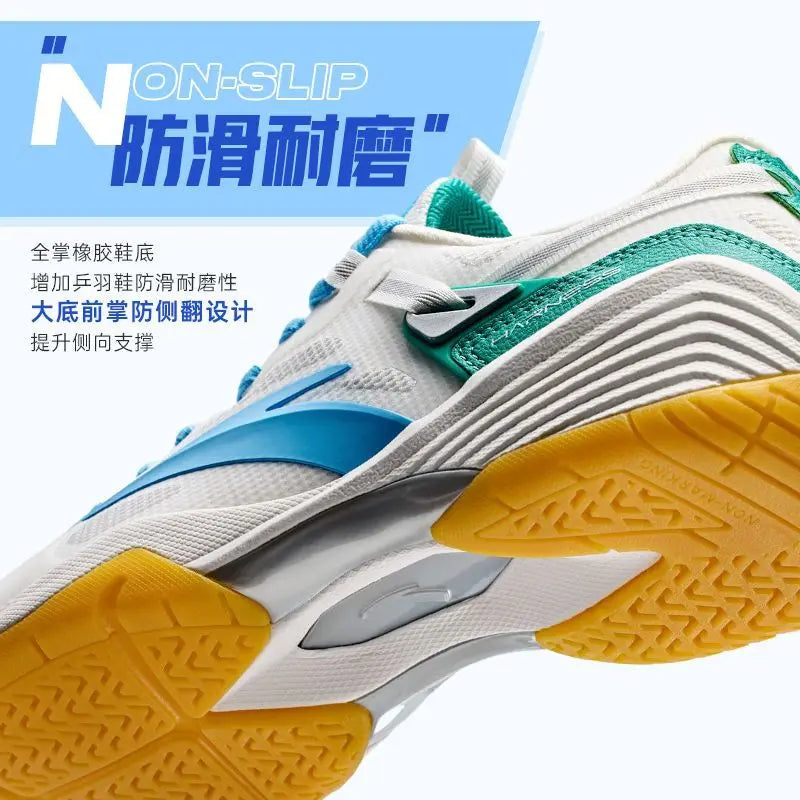 Anta Men's Badminton Shoes Adult Youth Summer New Professional Training Competition Shock-Absorbing Soft Sole Sneakers Boy New