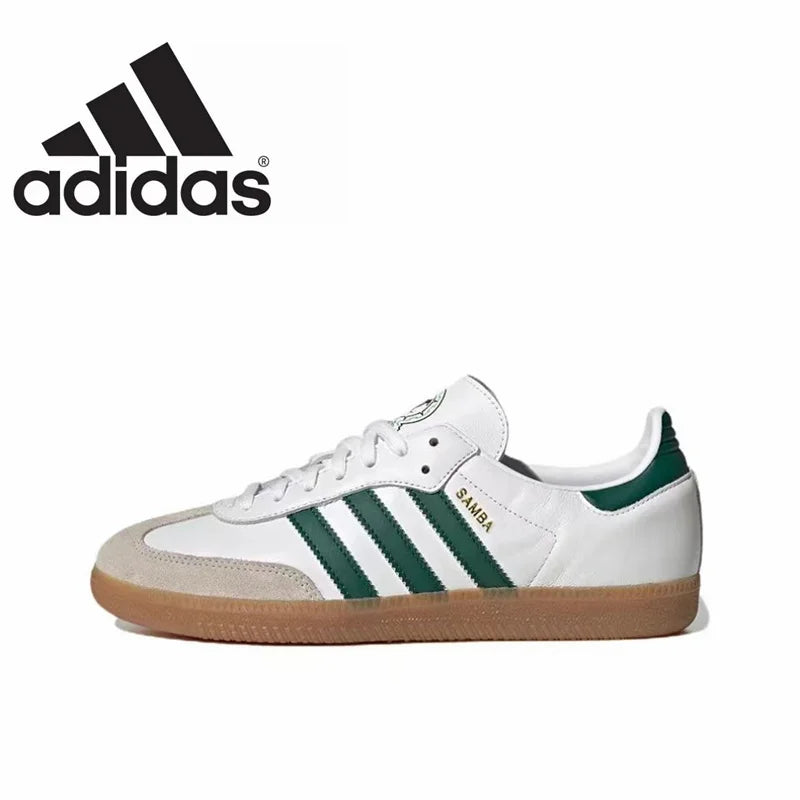 Adidas Samba OG JJJJound White Vegan Clover Men's and Women's Shoes Classic Retro Lightweight German Training Shoes