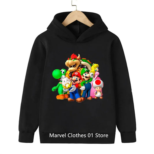 Fashion Children Game Sonic Hoodie Kids Sweatshirt Baby Boys Girls Cartoon Pullovers Kids Autumn Clothes Bros Hoodies