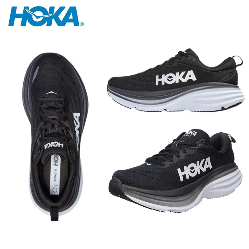 Unisex HOKA Bondi 8 Sport Running Shoes Breathable Anti Slip Cushioning Road Runs Shoes Men Sport Shoes Outdoor Sneaker Women