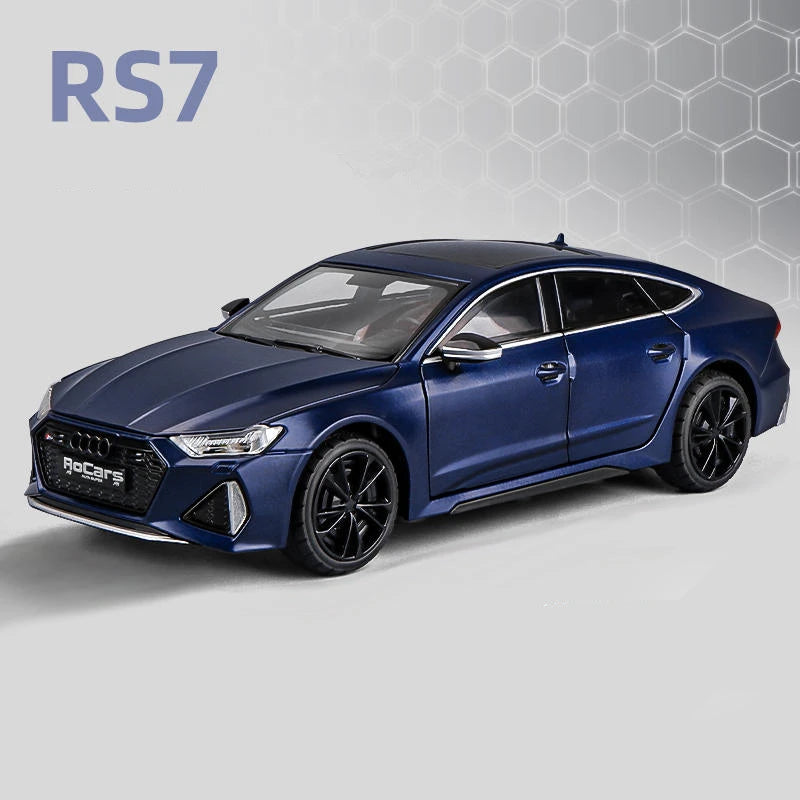 1:24 Audi RS7 Coupe Alloy Car Model Diecasts Metal Toy Sports Car Vehicles Model Simulation Sound Light Collection Kids Toy Gift