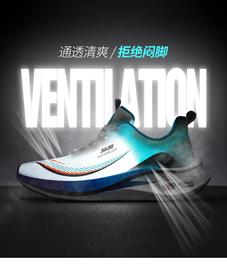 Luxury Marathon Men Sports Running Shoes Air Cushion Breathable Lightweight Comfortable Women Athletic Gym Training Footwear