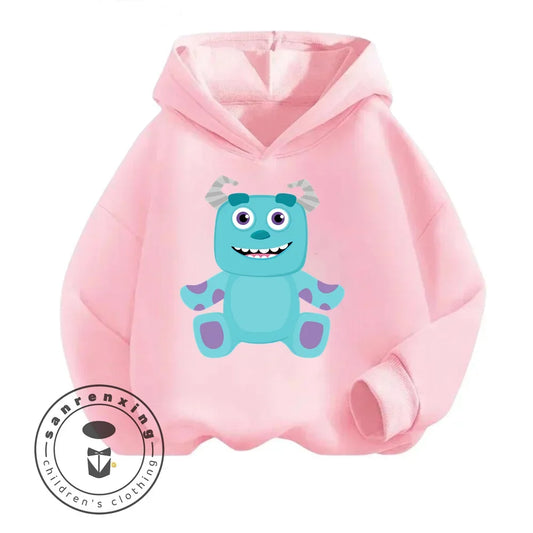 Monsters Inc Cartoon Kids Long Sleeve Hoodies Uniquely Crafted Garments That Bring the Charm of Your Favorite Cartoon to Life