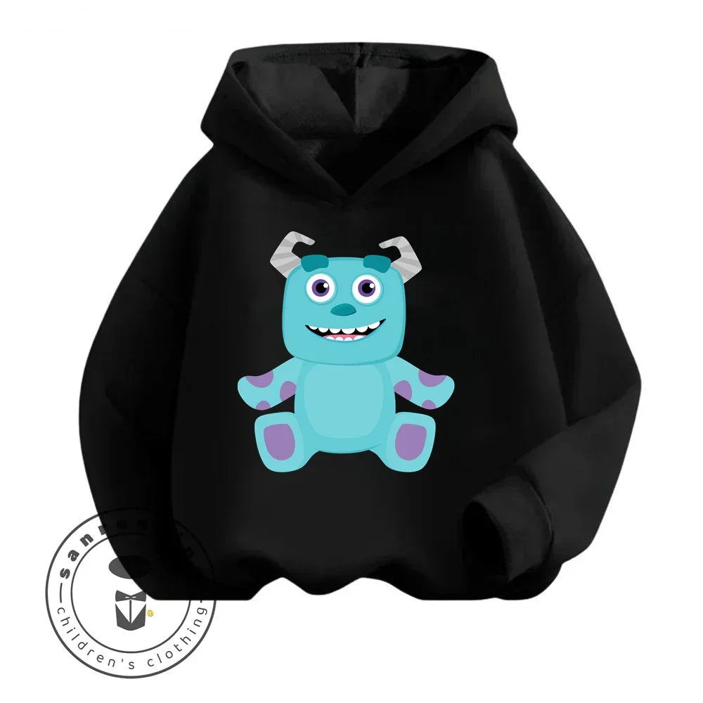 Monsters Inc Cartoon Kids Long Sleeve Hoodies Uniquely Crafted Garments That Bring the Charm of Your Favorite Cartoon to Life