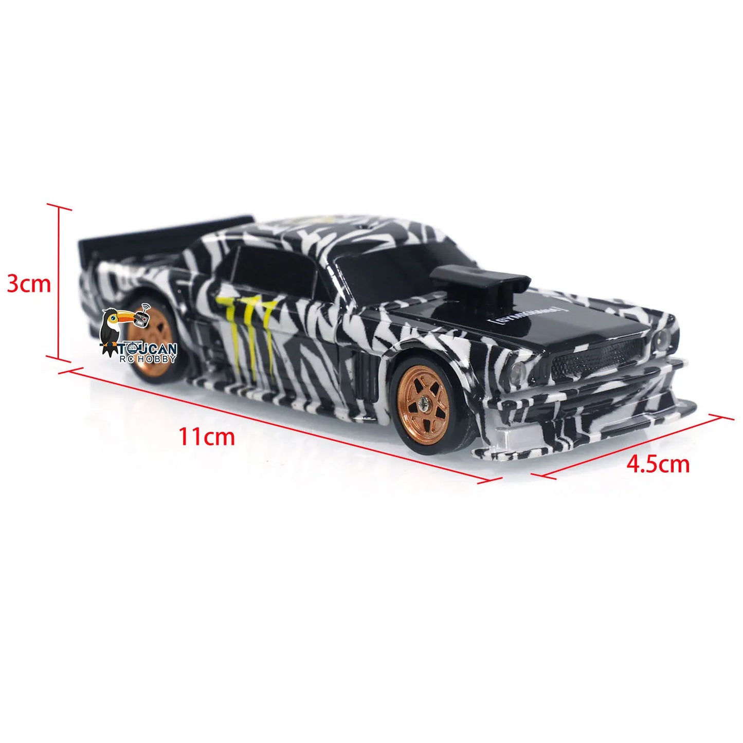 Gaver Udendørs legetøj 1/43 RC mini racerbiler 2,4 g Radio Control Drift Car 4WD højhastigheds motorkøretøjsmodel til drenge TH23884