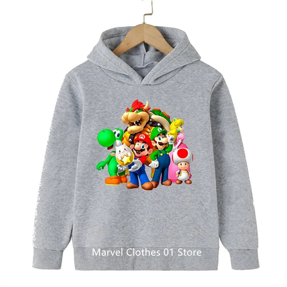 Fashion Children Game Sonic Hoodie Kids Sweatshirt Baby Boys Girls Cartoon Pullovers Kids Autumn Clothes Bros Hoodies