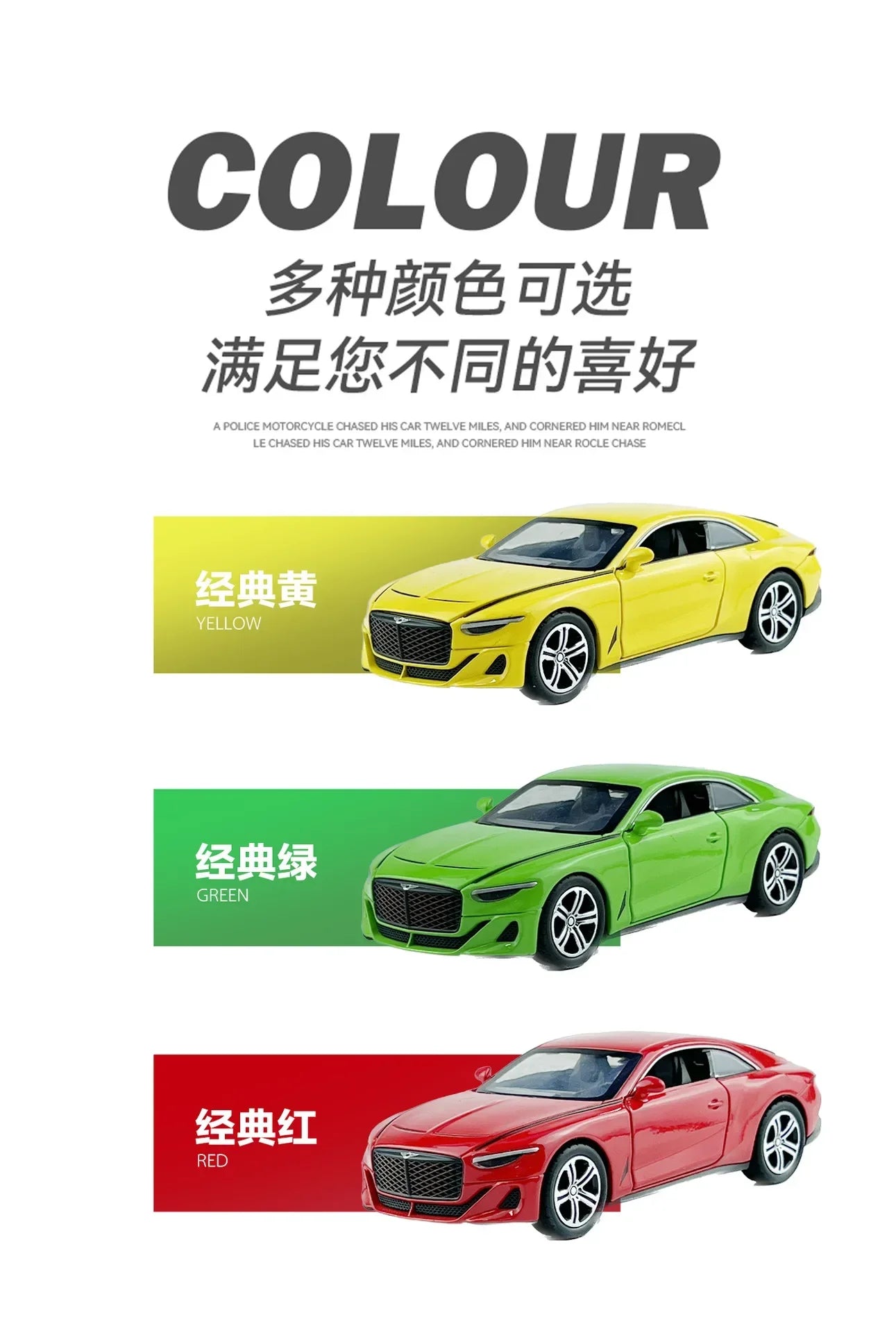 1: 32 Bentley Mullena sports car with sound and light feedback toy car model decorations collection gifts