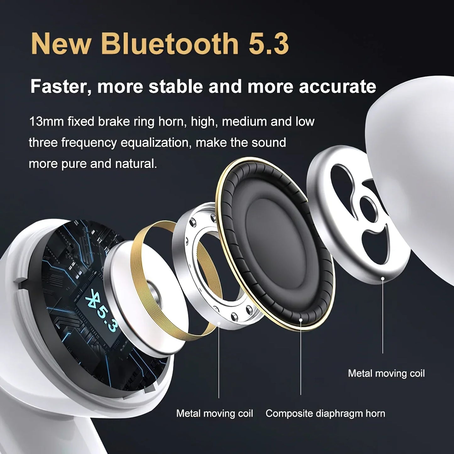 Xiaomi ANC TWS Wireless Headphones Earphones Bluetooth5.3 Active Noise Cancelling Stereo Sound Gaming Headset Mijia Earbuds T80S