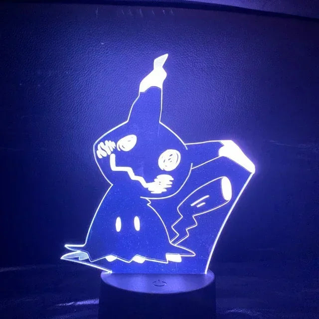 Ny Anime Pokemon Led 3D Natlys Børnelegetøj Anime Figurer Sød Pikachu sengelampe til børn Indretning i soveværelset Fødselsdagsgave