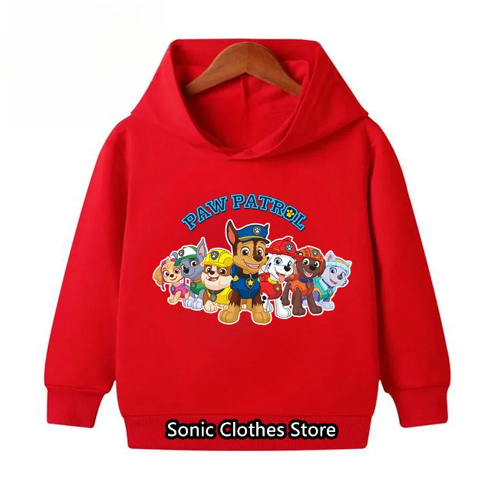 PAW Patrols Hoodie Kids Tops Long Sleeve Clothes Child Boys Girls Clothing Fashion Sweatshirts Spring Baby Boy Clothes