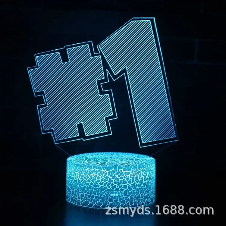 Fortnite 3D Illusion Lamp Game Setup Patterns LED Night Light Gamer Decoration Table Lamp Game Room Decor