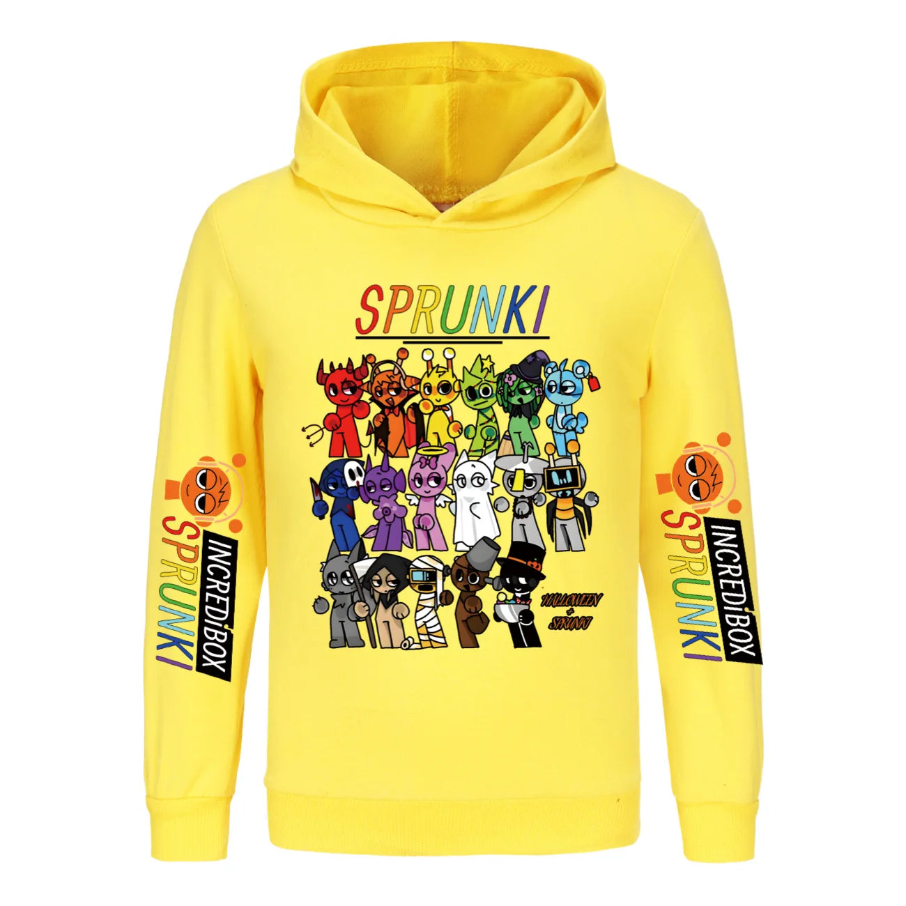 Hot Cartoon Sprunki Clothes Kids Game Incredibox Sweatshirts Baby Girls Outerwear Boys Pullover Coats Children's Top Clothing