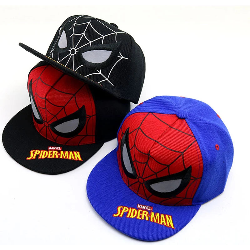 Disney Marvel Anime Spiderman Kids Brand Hat Boys Girls Hip Hop Sun Caps Spring Summer Children Baseball Cap Gift Accessories