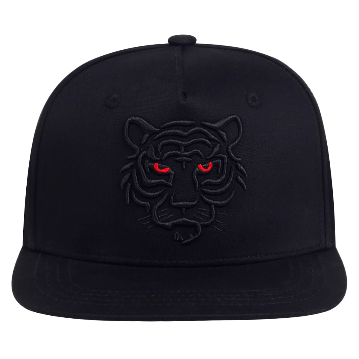 Bomuld Sort Tiger Broderi Baseball Cap Mænd Kvinder snapback Hatte Sommer Fritid Trucker Caps Unisex Hip Hop Hatte Gorras