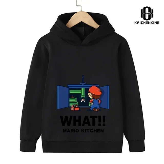 2024 New Game Super Mario Bros. Top Fashion Children's Sweatshirt Casual Cute Children's Hoodie Boy Girl Top Spring and Autumn