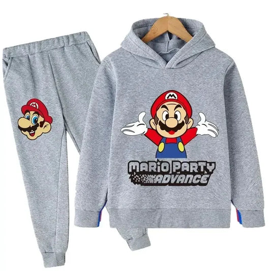 2024 Super Mario Bros. Kids Sweatshirt Long Pants Coat Casual Boys Girls Long Sleeved Cute Hoodie Kids Pullover Sweatshirt