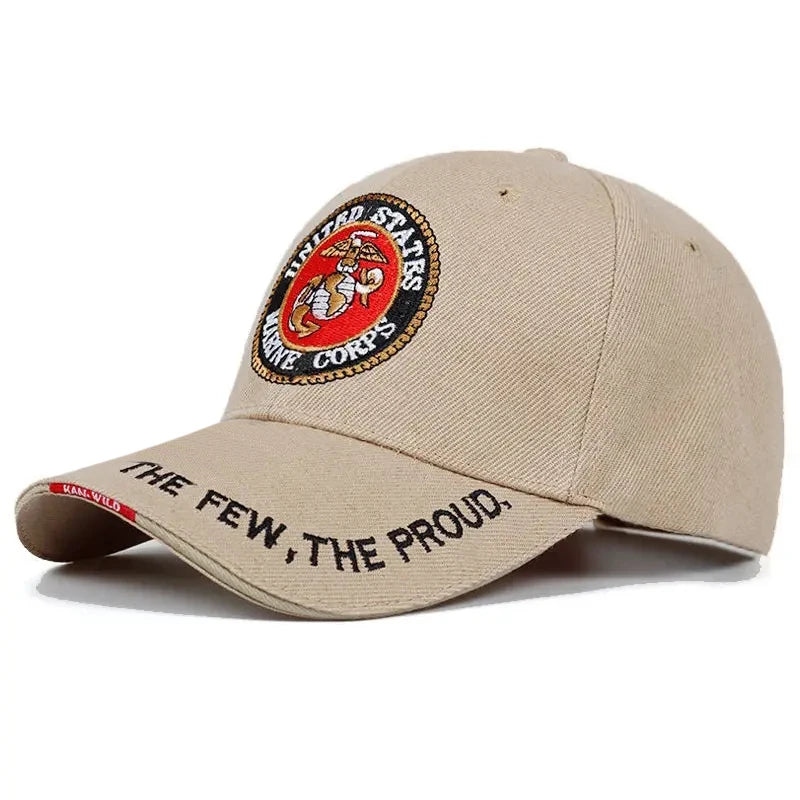 Mode United States Marine Corps Baseball Cap Brev Broderede Hip Hop Hatte udendørs Sports Kasketter Bone Marine Seals Hatte