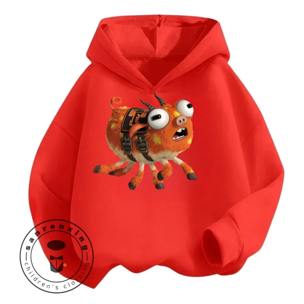 Monsters Inc Cartoon Kids Long Sleeve Hoodies Uniquely Crafted Garments That Bring the Charm of Your Favorite Cartoon to Life