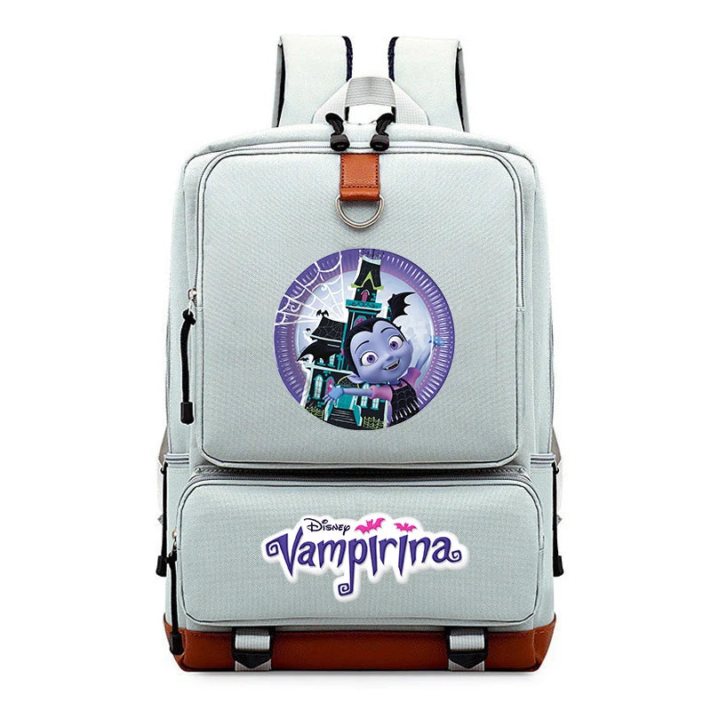 Disney Vampirina Backpack For Boys Girls Travel Shoulder Backpack Men Women Large Capacity Daily Bookbag Mochila