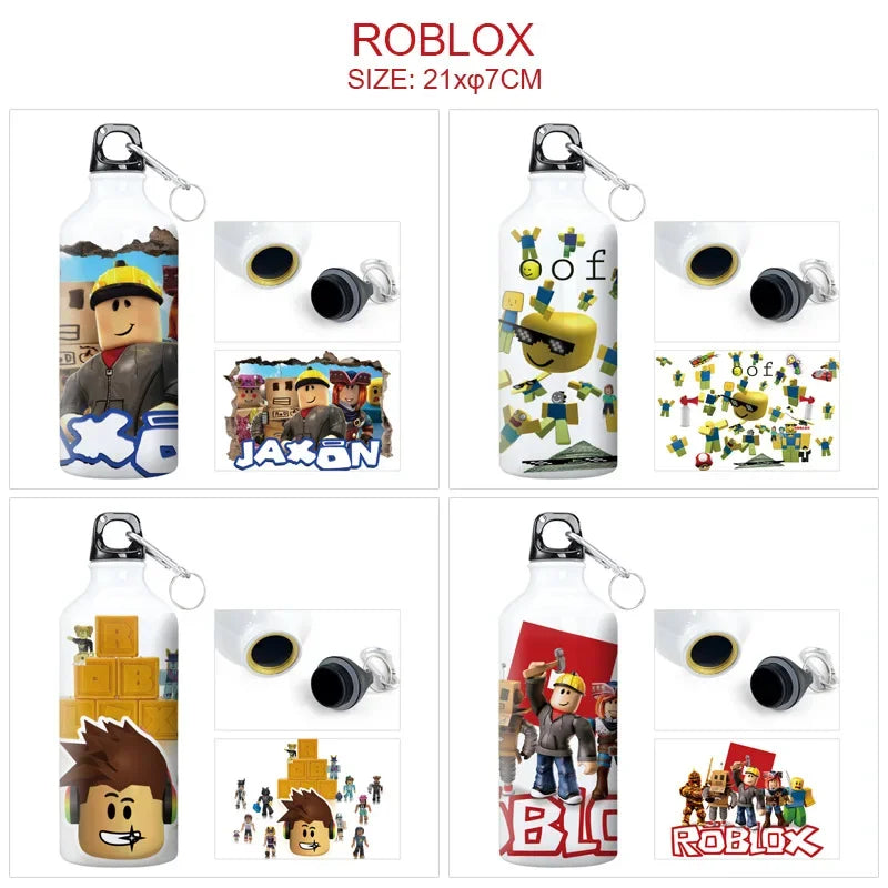 Roblox Game Cartoon Sports Water Cup Aluminum Jug Water Cup Student Large-capacity Cup Leak-proof Drinking Cup Christmas Gifts