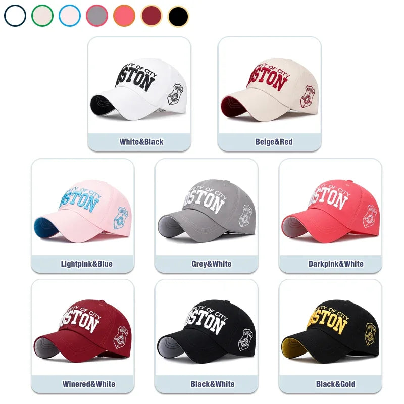 Soft Top Sports Baseball Cap Cotton 3D Embroidery Unisex Snapback Cap Tennis Hat Dad Cap