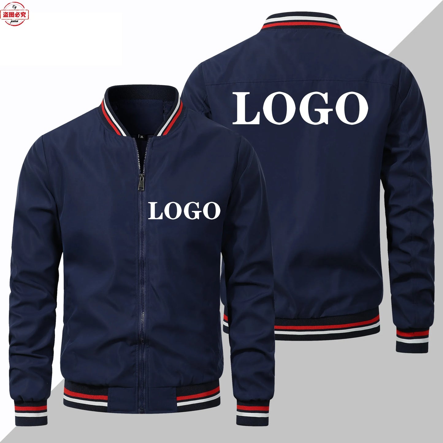 DAF truck logo jacket long-sleeved men's top stand-up collar spring and autumn jacket work clothes group clothes work clothes