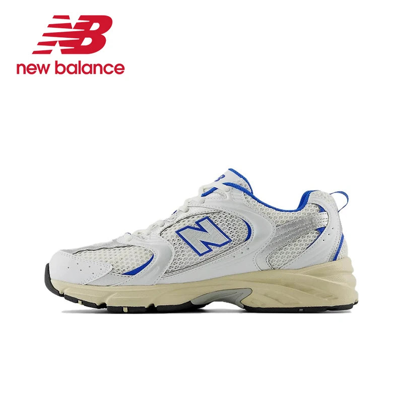 New Balance NB530 Comfort Fabric Faux Leather Breathable Low-Top Men's and Women's Running Shoes Grey Silver Unisex MR530KA