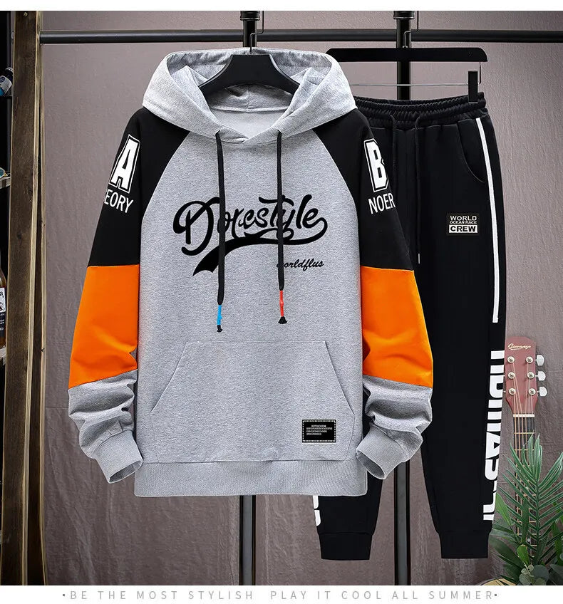 2025 Brand Spring Autumn Hoodie Suit Men's Fashion Hoodie Brand Pants Casual Jogging Set Sports Wear Sweatshirt