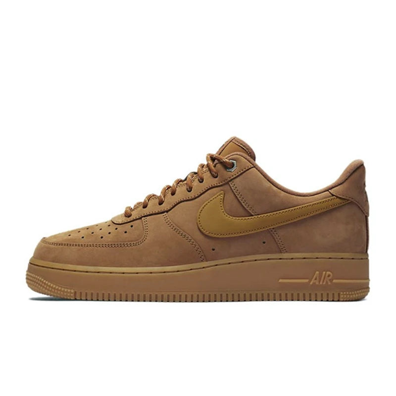 Nike Air Force 1 07 Mænd Kvinde Skateboarding Sko Klassikere Sort Hvid Ægte læder Skridsikre Komfortable Af1 løbesneakers