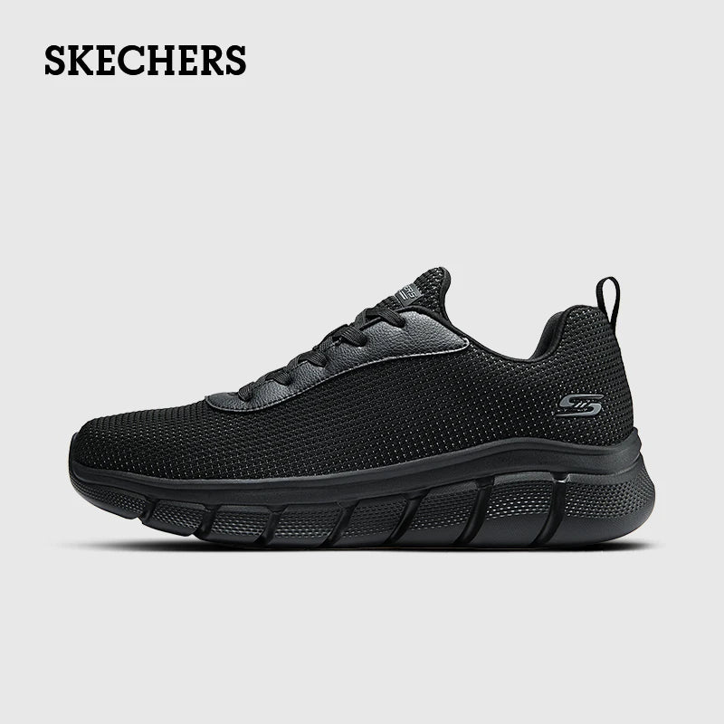 Skechers Men Shoes BOB'S SPORT Sneakers Outdoor Gym Running Jogging Shoes Lace Up Mesh Breathable Lightweight Shock-absorbing